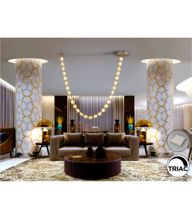 Zaria II 29 Light Pendant Ceiling Light Bronze Amber LED 3000K Dimmable-2