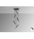 Edna Cluster Pendant Ceiling 5 Light Black Gold LED 3000K-4