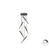 Edna Cluster Pendant Ceiling 5 Light Black Gold LED 3000K-5
