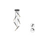 Edna Cluster Pendant Ceiling 5 Light Black Gold LED 3000K Dimmable-4