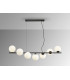 Inoa Bar Pendant Ceiling Light Black Opal 7xG9 400lm-3