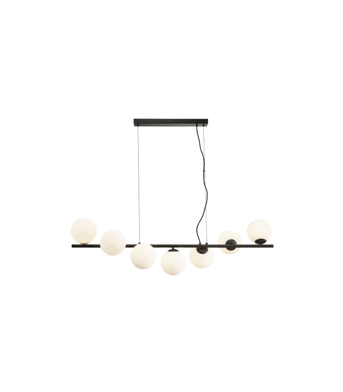 Inoa Bar Pendant Ceiling Light Black Opal 7xG9 400lm-4