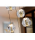 Zaria 5 Light Cluster Pendant Ceiling Light Black Gold Clear LED 3000K Dimmable-3