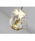 Zaria 5 Light Cluster Pendant Ceiling Light Black Gold Clear LED 3000K Dimmable-4