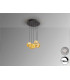 Zaria 5 Light Cluster Pendant Ceiling Light Black Bronze Amber LED 3000K Dimmable-4