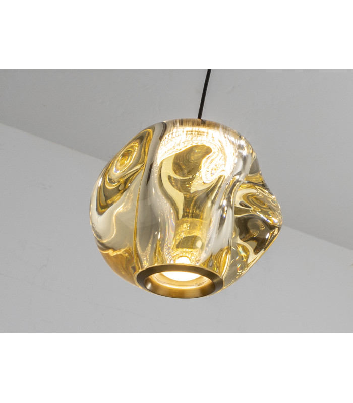 Zaria 5 Light Cluster Pendant Ceiling Light Black Bronze Amber LED 3000K Dimmable-5