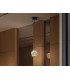 Zaria Slim Pendant Ceiling Light Black Gold Clear LED 3000K-1
