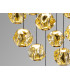 Zaria 13 Light Cluster Pendant Ceiling Light Black Bronze Amber LED 3000K Dimmable-4