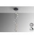 Zaria 13 Light Cluster Pendant Ceiling Light Black Gold Clear LED 3000K Dimmable-1