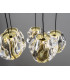Zaria 13 Light Cluster Pendant Ceiling Light Black Gold Clear LED 3000K Dimmable-3