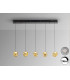Zaria Bar Pendant Ceiling Light Black Bronze Amber LED 3000K Dimmable-4
