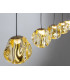 Zaria Bar Pendant Ceiling Light Black Bronze Amber LED 3000K Dimmable-5