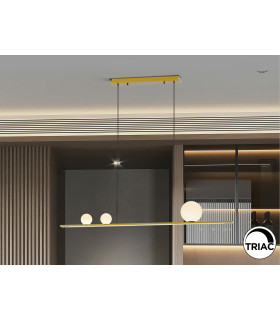 Mila Bar Pendant Ceiling Light Gold LED 3000K-1