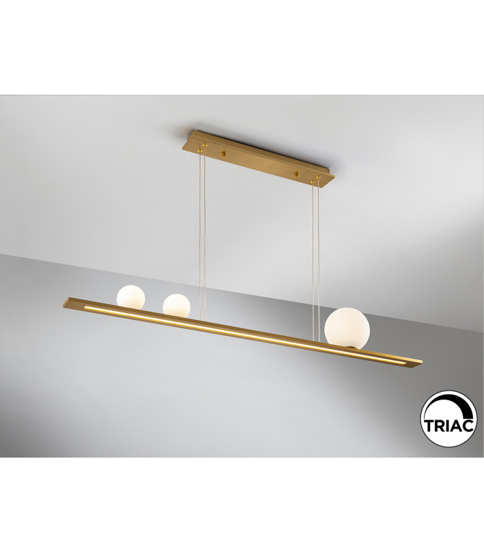 Mila Bar Pendant Ceiling Light Gold LED 3000K-3