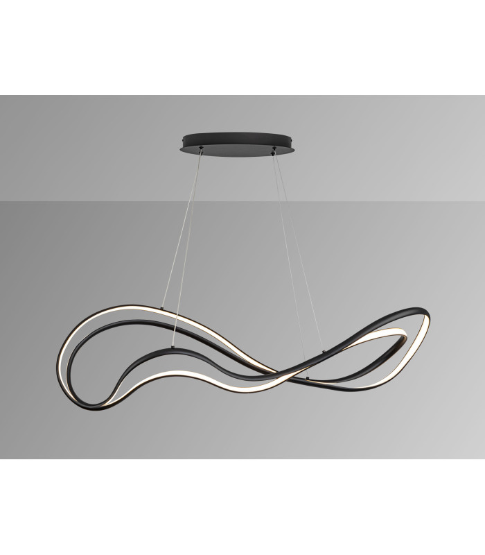Danza Bar Pendant Ceiling Light Black LED 3000K-3