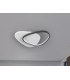 Romo Integrated LED Semi Flush Ceiling Light White Black 3000K-2