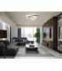 Romo Integrated LED Semi Flush Ceiling Light White Black 3000K-3