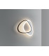 Romo Integrated LED Semi Flush Ceiling Light White Black 3000K-7