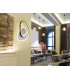 Romo Integrated LED Semi Flush Ceiling Light White Black 3000K-8