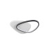Romo Integrated LED Semi Flush Ceiling Light White Black 3000K-10
