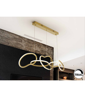 Nexo Pendant Ceiling 5 Light Gold LED 3000K-1