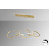 Nexo Pendant Ceiling 5 Light Gold LED 3000K-4