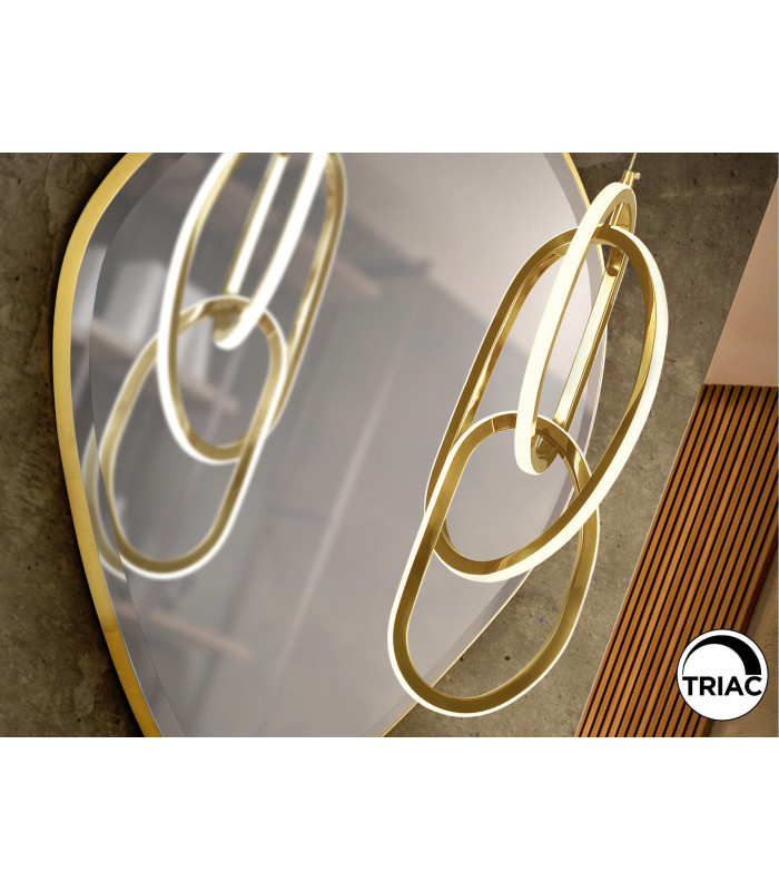 Nexo Pendant Ceiling 3 Light Gold LED 3000K-3