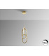 Nexo Pendant Ceiling 3 Light Gold LED 3000K-4