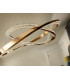 Orbitas Twin Ring Pendant Ceiling Light Gold LED 3000K-5