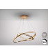 Orbitas Twin Ring Pendant Ceiling Light Gold LED 3000K-6