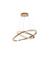Orbitas Twin Ring Pendant Ceiling Light Gold LED 3000K-8