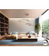 Orbitas Triple Ring Pendant Ceiling Light Gold LED 3000K-2