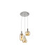 Nara Cluster Pendant Ceiling 3 Light Chrome LED 3000K-3