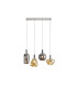 Nara Bar Pendant Ceiling 4 Light Chrome LED 3000K-5