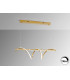 Asure Bar Pendant Ceiling Light Gold LED 3000K-1