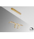 Asure Bar Pendant Ceiling Light Gold LED 3000K-4