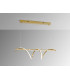 Asure Bar Pendant Ceiling Light Gold LED 3000K-5
