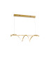 Asure Bar Pendant Ceiling Light Gold LED 3000K-6