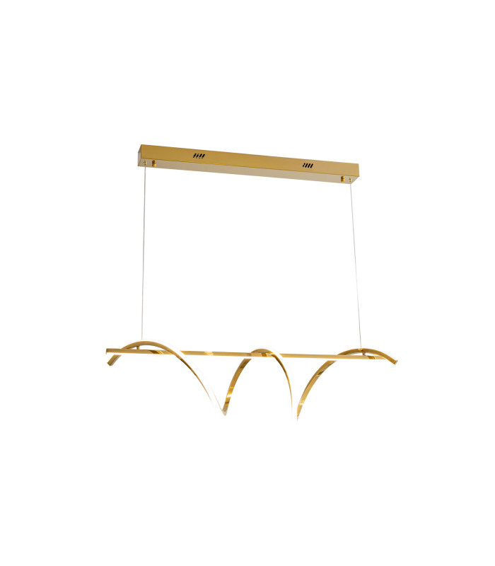 Asure Bar Pendant Ceiling Light Gold LED 3000K-6