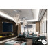 Velos Cluster Pendant Ceiling 5 Light Chrome LED 3000K-2