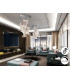 Velos Cluster Pendant Ceiling 5 Light Chrome LED 3000K Dimmable Remote Control-2