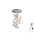Velos Cluster Pendant Ceiling 5 Light Chrome LED 3000K Dimmable Remote Control-5