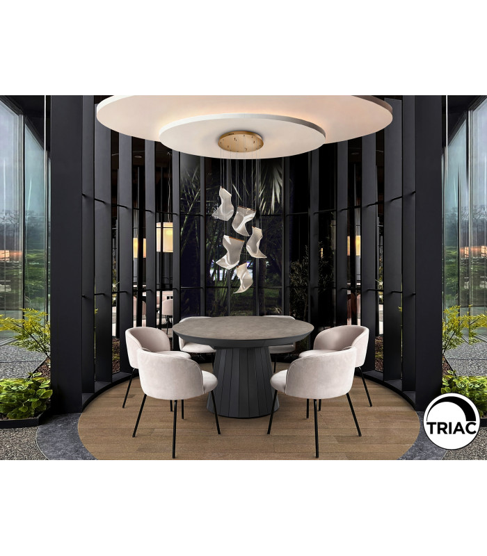 Velos Cluster Pendant Ceiling 5 Light Rose Gold LED 3000K-2