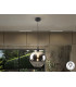 Opaz Dome Pendant Ceiling Light Black Smoke 1xE27-1