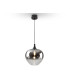 Opaz Dome Pendant Ceiling Light Black Smoke 1xE27-4