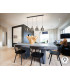 Opaz Bar Pendant Ceiling Light Black Smoke 4xE27-2