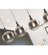 Opaz Bar Pendant Ceiling Light Black Smoke 4xE27-3
