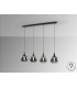 Opaz Bar Pendant Ceiling Light Black Smoke 4xE27-5
