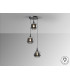 Opaz Cluster Pendant Ceiling Light Black Smoke 3xE27-4