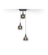 Opaz Cluster Pendant Ceiling Light Black Smoke 3xE27-5
